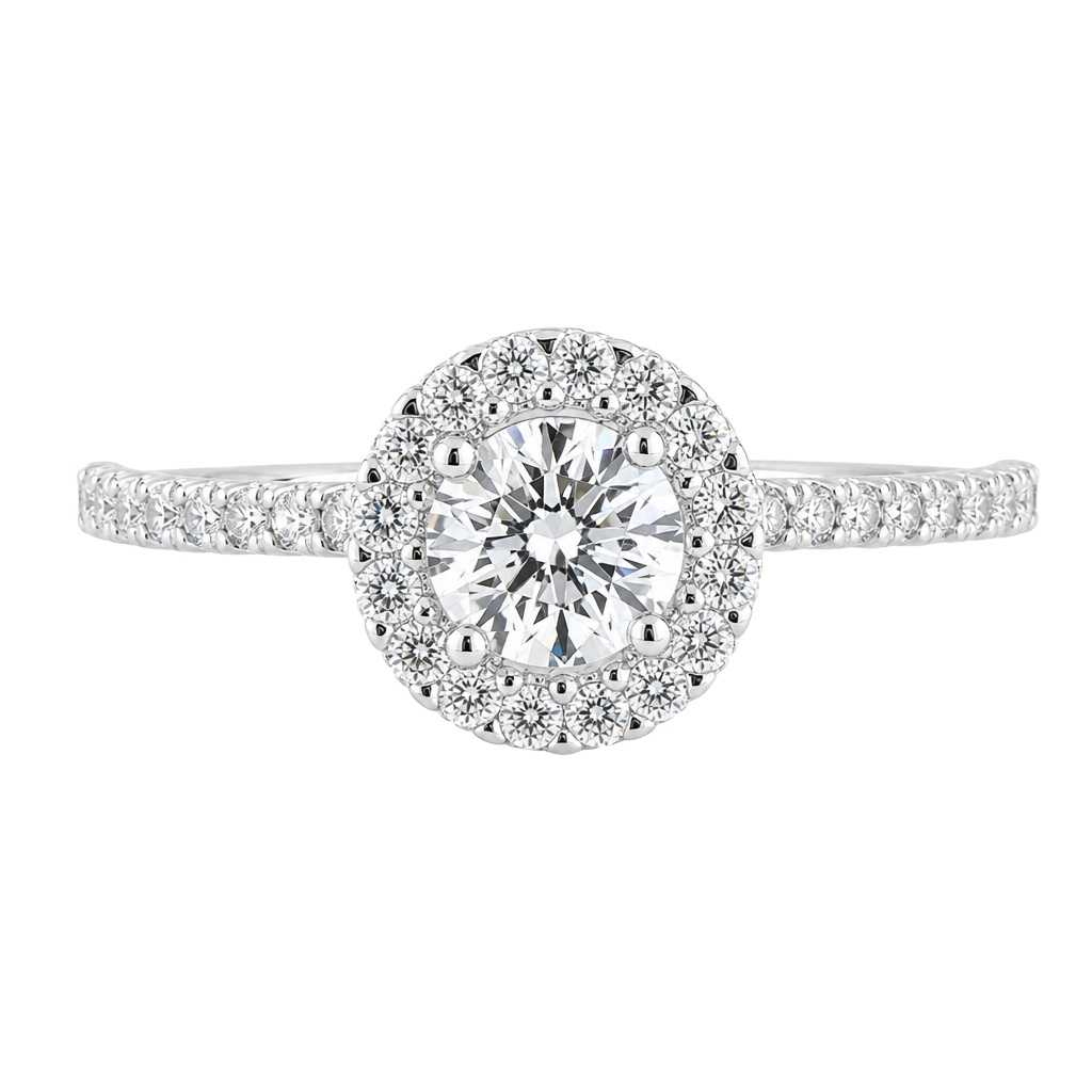14kt witgouden ring briljant 0.30ct | 6.3mm