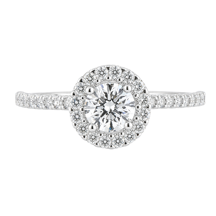14kt witgouden ring briljant 0.30ct | 6.3mm