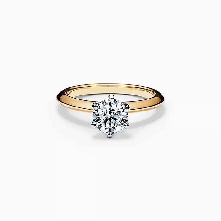 14krt bicolor gouden ring met 0,50ct LG diamant DVVS