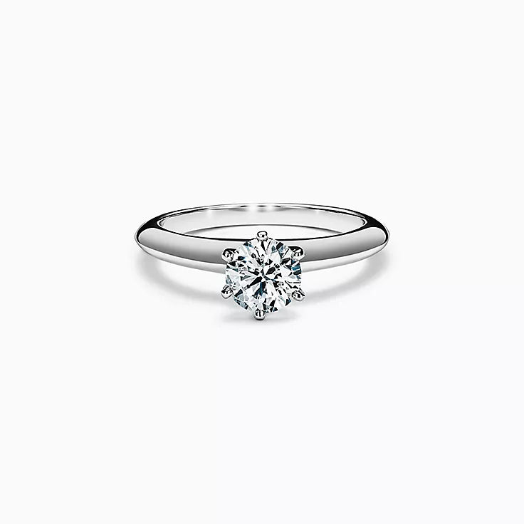 14krt witgouden ring met 0.75ct LG diamant DVVS2
