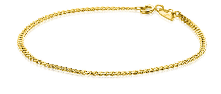 ZINZI Gold 14 karaat gouden gourmet armband 2.2mm breed ZGA293