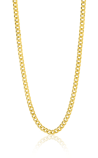 ZINZI Gold 14 karaat gouden gourmet collier 2.2mm breed en lengte 43cm ZGC293