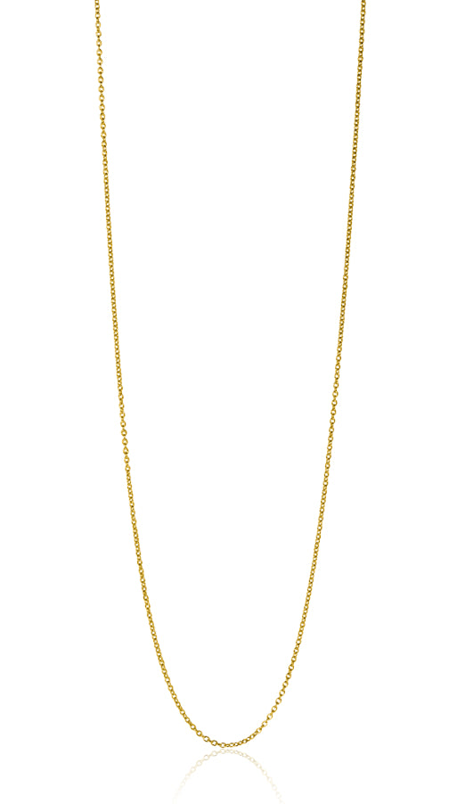 42cm ZINZI Gold 14 krt anker ketting 0.7mm breed. ideaal om je hanger aan te bevestigen ZGLA42-07